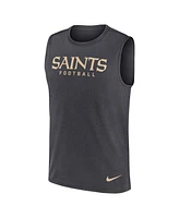 Nike Men's Charcoal New Orleans Saints Primetime Legend Performance Muscle Tank Top