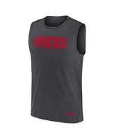 Nike Men's Charcoal San Francisco 49ers Primetime Legend Performance Muscle Tank Top