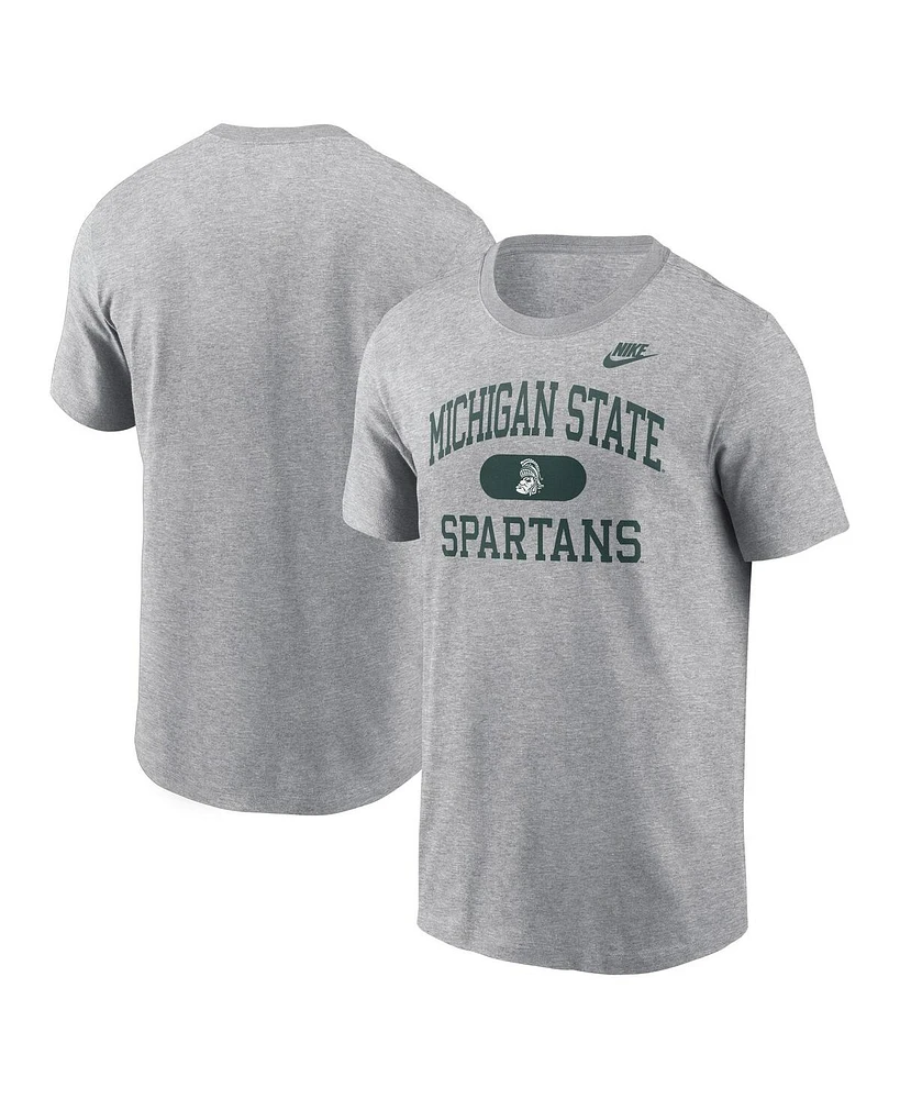 Nike Men's Heather Gray Michigan State Spartans Legacy Alma Mater T-Shirt