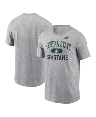 Nike Men's Heather Gray Michigan State Spartans Legacy Alma Mater T-Shirt