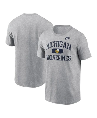 Nike Men's Heather Gray Michigan Wolverines Legacy Alma Mater T-Shirt