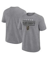 Logo Athletic Men's Heather Gray Vegas Golden Knights Top Notch T-Shirt