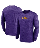 Nike Men's Purple Lsu Tigers 2025 Sideline Velocity Performance Long Sleeve T-Shirt
