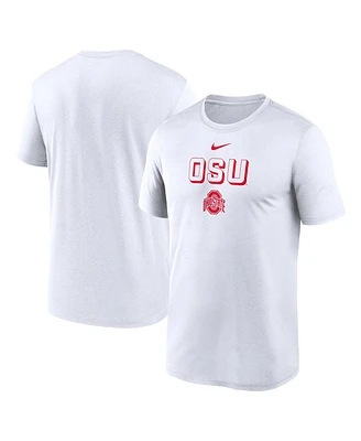 Nike Men's White Ohio State Buckeyes 2025 Sideline Legend Performance T-Shirt