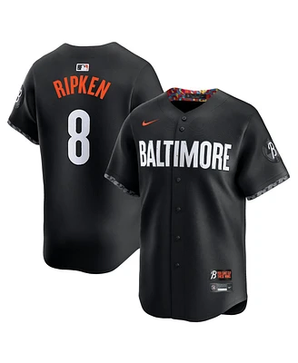 Nike Men's Cal Ripken Jr. Black Baltimore Orioles City Connect Limited Jersey