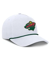 Fanatics Men's White Minnesota Wild Rope A-Frame Adjustable Hat
