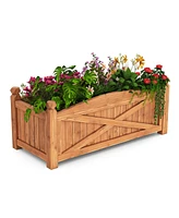 Wooden Raised Garden Bed Drainage Holes for Patio Garden