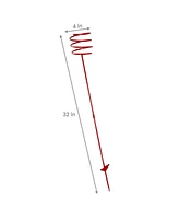 Outdoor Drink Holder Stakes, Heavy Duty, Set of 4, Multi Colored