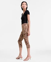 I.n.c. International Concepts Women's Cheetah-Print Capri Pants, Exclusively at Macy's
