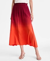I.n.c. International Concepts Women's Dip-Dyed Midi Skirt, Exclusively at Macy's