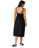 Steve Madden Women's Juno Belted V-Neck Midi Dress