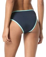 Kate Spade Women's Contrast-Trim High-Cut Bikini Bottoms, Exclusively at Macy's