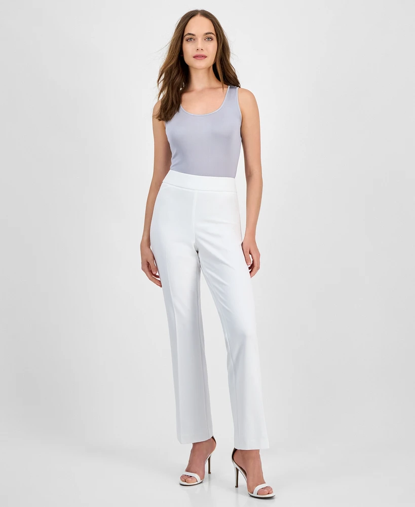 Kasper Women's High-Rise Flare-Leg Pants