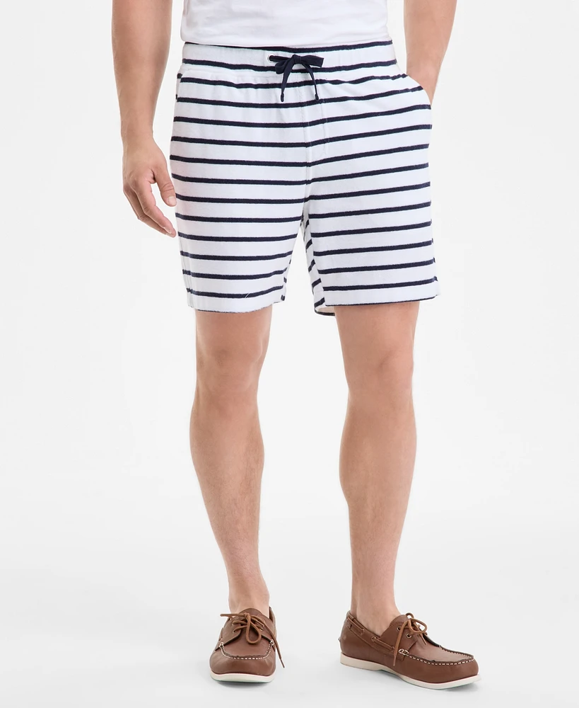 Club Room Men's Bengal Striped Terry Cloth Shorts, Exclusively at Macy's