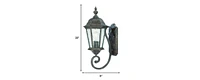 Wall Mounted One Light Carousel Lantern for Indoor and Outdoor Use