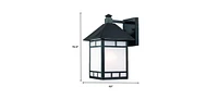 Outdoor Frosted Glass Lantern Wall Light – Stylish Wall Fixture for Garden