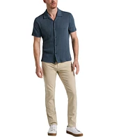 Perry Ellis Men's Short Sleeve Striped Button-Front Camp Shirt