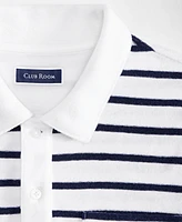 Club Room Men's Bengal Striped Terry Cloth Short-Sleeve Polo Shirt, Exclusively at Macy's