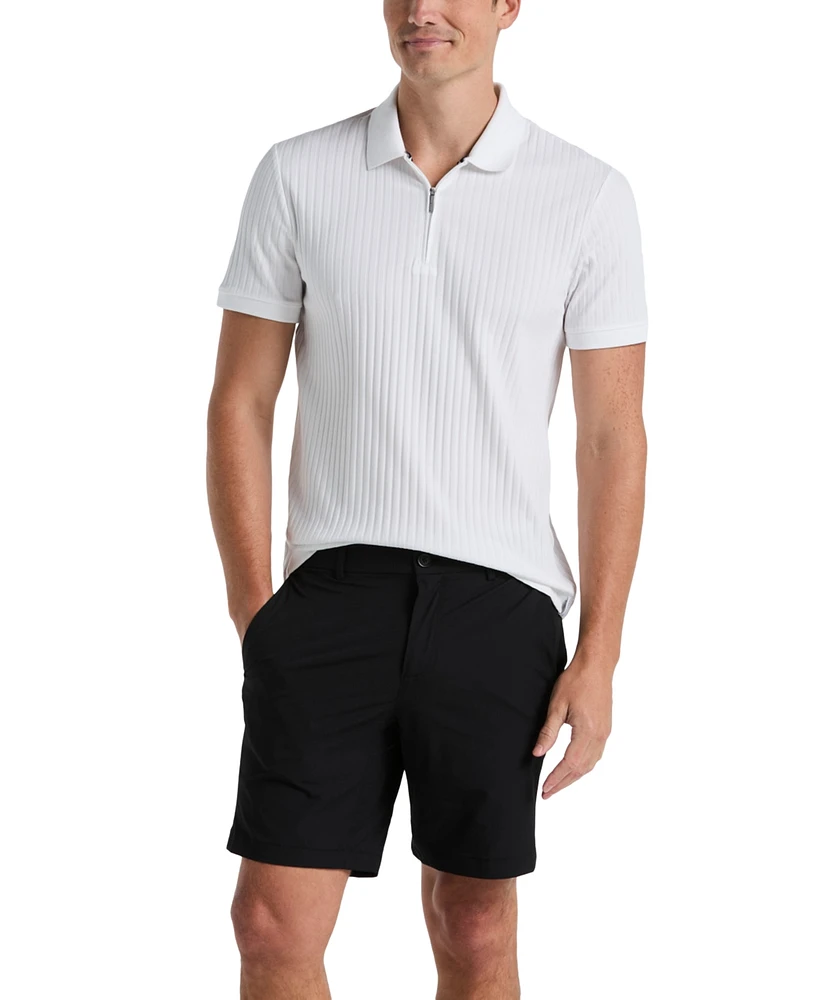 Perry Ellis Men's Solid Stretch 8" Tech Shorts
