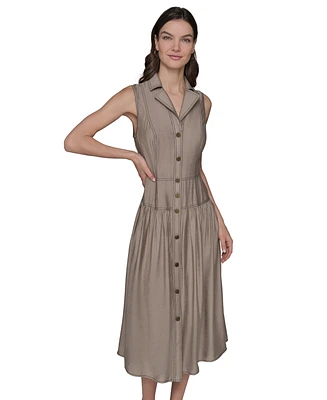 Karl Lagerfeld Paris Women's Sleeveless Tiered Dress