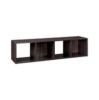 Closetmaid Decorative Stackable 4-Cube Cubeicals Organizer Storage, Espresso