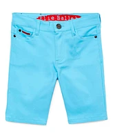 Elie Balleh Big Boys Aqua Cotton Twill Short