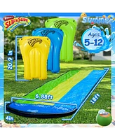 Wham-o Slip N Slide Triple Waver Rider with Boogie 18ft for Kids 5-12 Years Backyard Water Fun