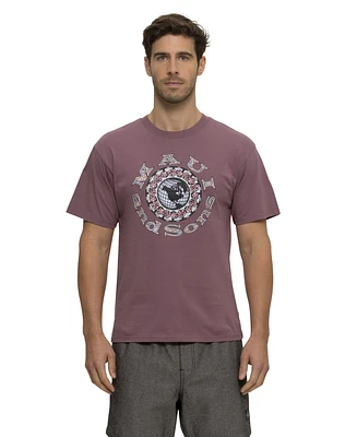 Maui and Sons Men's Globe Tee Short Sleeve T-shirt