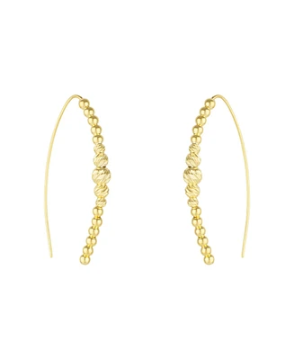Spero London Beaded Pull Through Sterling Silver Earrings