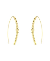 Spero London Beaded Pull Through Sterling Silver Earrings