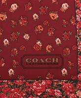 Coach Women's Tea Rose Floral Print Silk Square Scarf