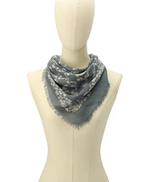 Coach Women's Signature Rose Meadow Print Oversized Square Scarf