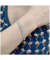 Spero London Sterling Silver Tennis Bracelet - 4mm