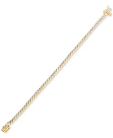 Created White Sapphire Tennis Bracelet (8-1/8 ct. t.w.) in 14k Yellow Gold Over Sterling Silver