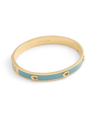 Coach Signature C Enamel Bangle Bracelet