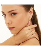 Spero London Sterling silver Dangle Drop Northernstar Stud Earring