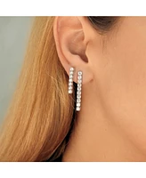 Spero London Sterling Silver Tennis Earring - Single