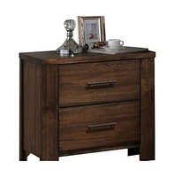 Modern Two-Drawer Nightstand with Sleek Design – Perfect for Bedroom Storage