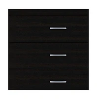 Wooden Three Drawer Dresser for Bedroom and Closet Storage