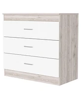Wooden Three Drawer Dresser for Bedroom and Closet Storage