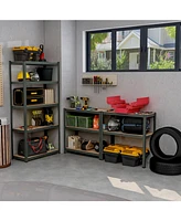5-Tier Heavy Duty Metal Shelving Unit with 2000 Lbs Total Load Capacity