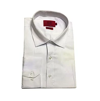 Elie Balleh Big Boys White Tone On Button-Down Slim Fit Shirt