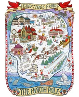 1000 Piece Greetings From The North Pole Map Christmas Jigsaw Puzzle
