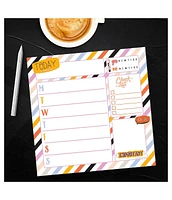 Super Stripe Weekly Square Schedule Pad
