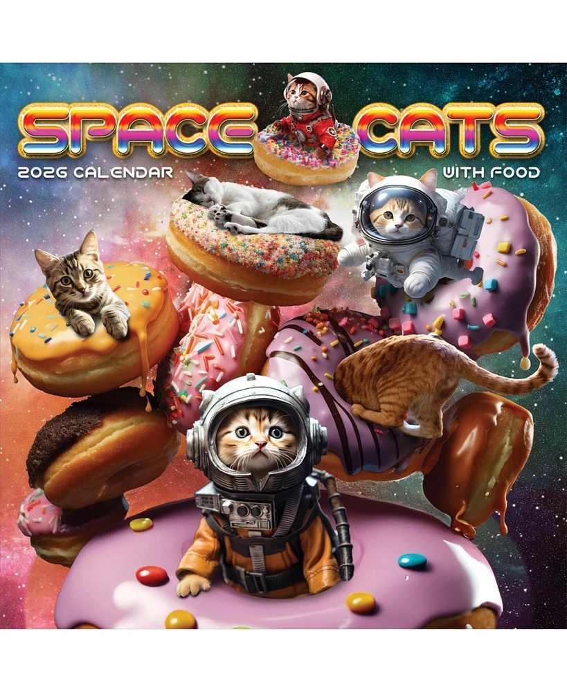 2026 Space Cats Wall Calendar