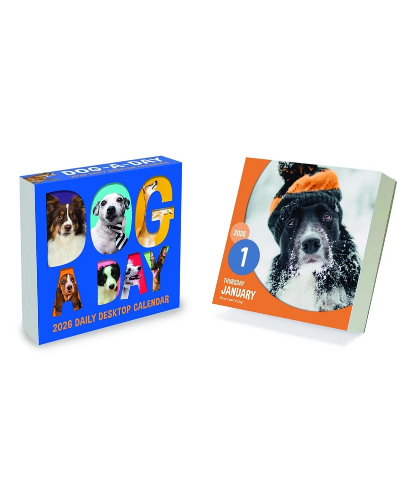 2026 Dog A Day Daily Desktop Calendar