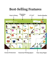 2026 Bountiful Blooms Large Desk Pad Monthly Blotter Calendar
