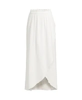 Lands' End Women's Cotton Gauze Maxi Swim Cover-up Skirt