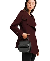 Belle & Bloom Women's Bad Girl Wool Blend Moto Coat