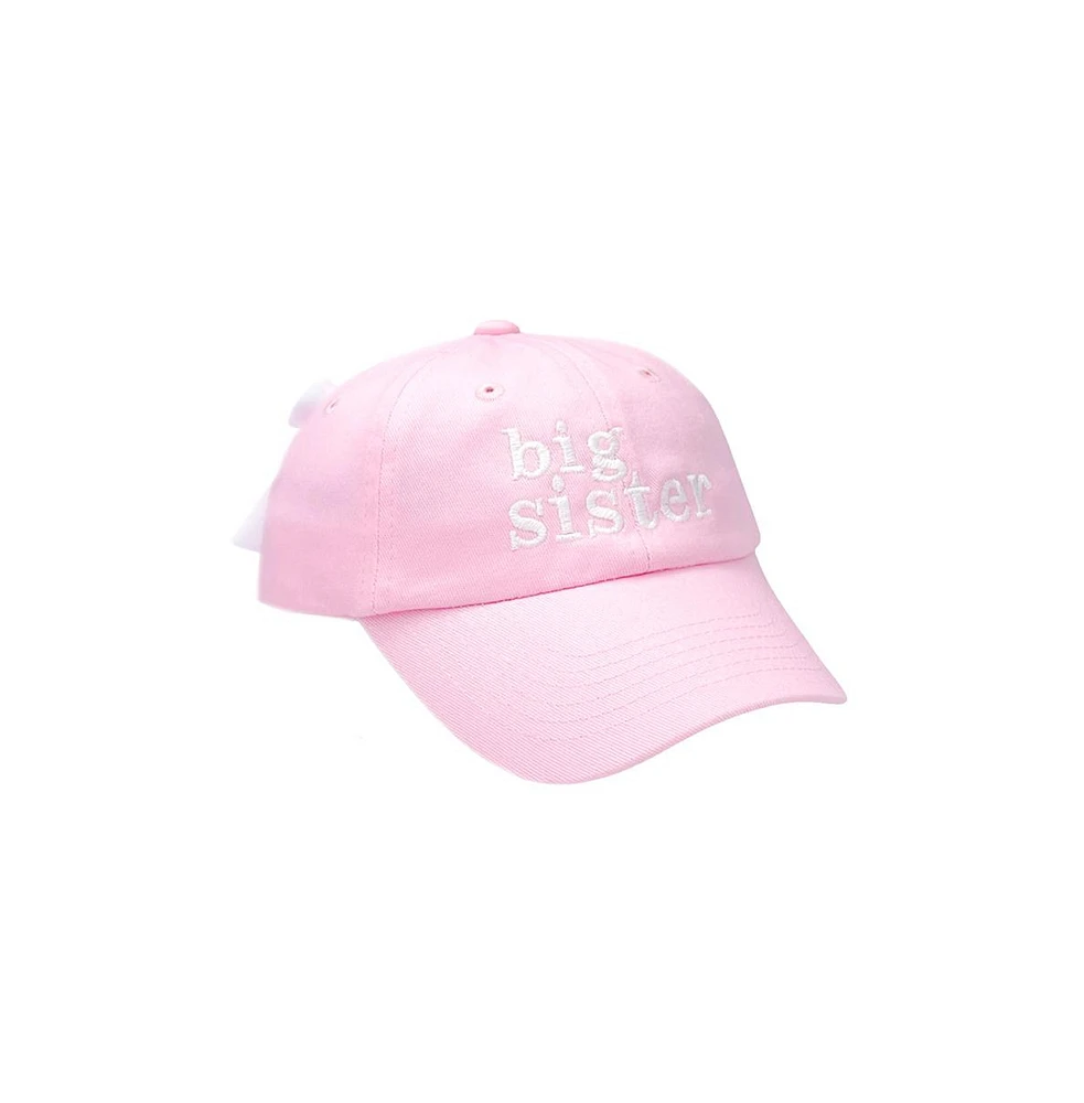 Bits & Bows Girls Girls Sister Bow Baseball Hat in Pink